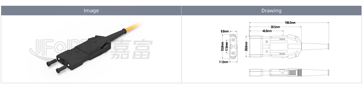 China factory of E2000/MU/DIN/SMA/ESCON FO connector-JFOPT